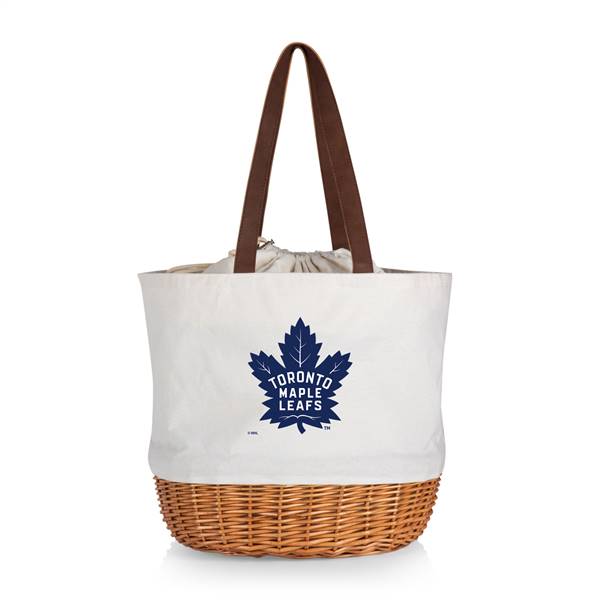 Toronto Maple Leafs Canvas and Willow Basket Tote