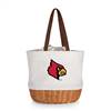 Louisville Cardinals Canvas and Willow Basket Tote