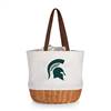 Michigan State Spartans Canvas and Willow Basket Tote