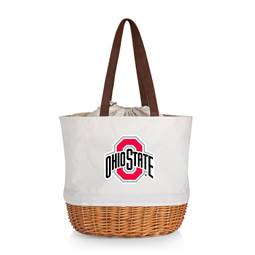 Ohio State Buckeyes Canvas and Willow Basket Tote