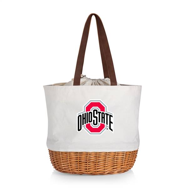 Ohio State Buckeyes Canvas and Willow Basket Tote