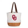 Oklahoma Sooners Canvas and Willow Basket Tote
