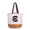 South Carolina Gamecocks Canvas and Willow Basket Tote