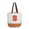 Syracuse Orange Canvas and Willow Basket Tote