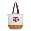 Texas A&M Aggies Canvas and Willow Basket Tote