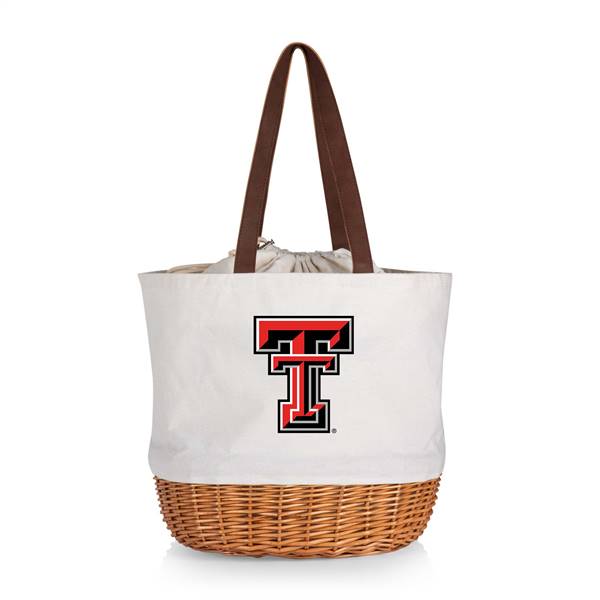 Texas Tech Red Raiders Canvas and Willow Basket Tote