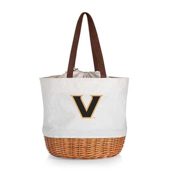Vanderbilt Commodores Canvas and Willow Basket Tote