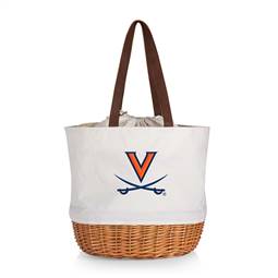 Virginia Cavaliers Canvas and Willow Basket Tote