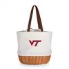 Virginia Tech Hokies Canvas and Willow Basket Tote