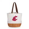 Washington State Cougars Canvas and Willow Basket Tote
