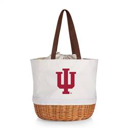 Indiana Hoosiers Canvas and Willow Basket Tote