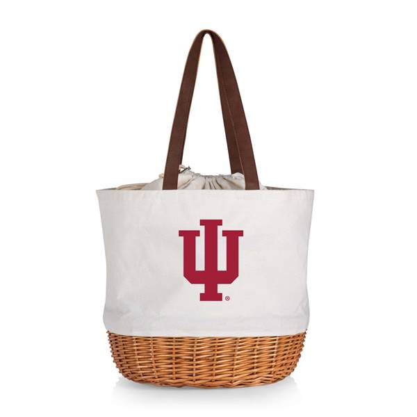 Indiana Hoosiers Canvas and Willow Basket Tote