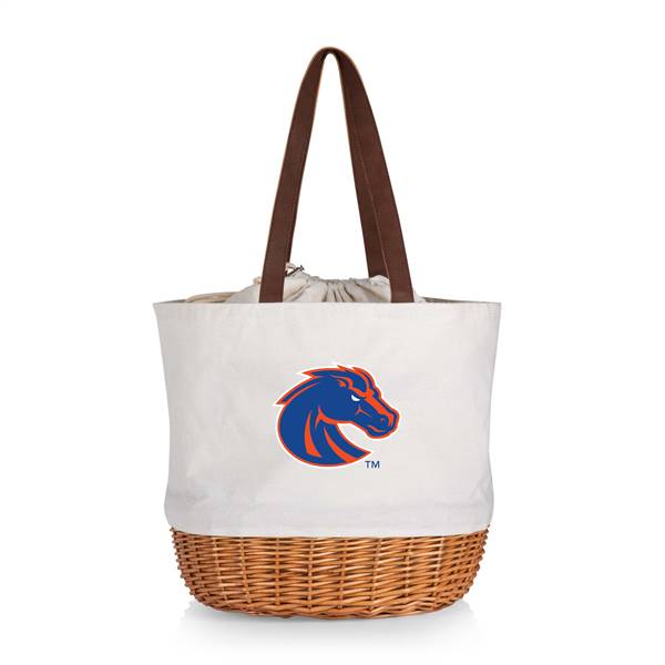 Boise State Broncos Canvas and Willow Basket Tote
