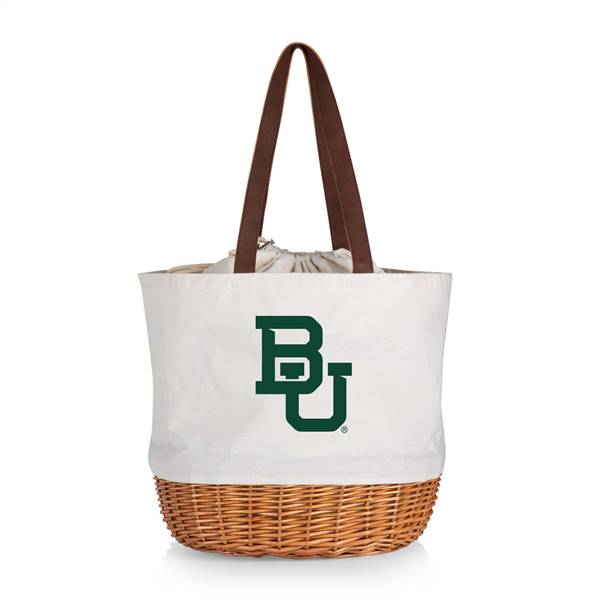 Baylor Bears Canvas and Willow Basket Tote
