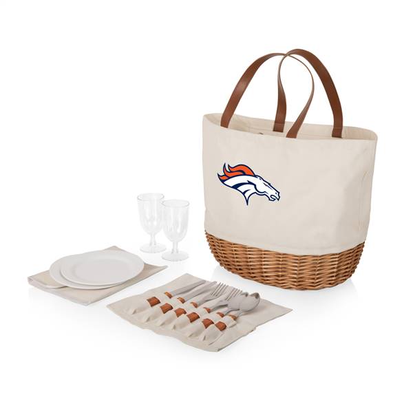 Denver Broncos Canvas and Willow Picnic Serving Set