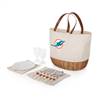 Miami Dolphins Canvas and Willow Picnic Serving Set