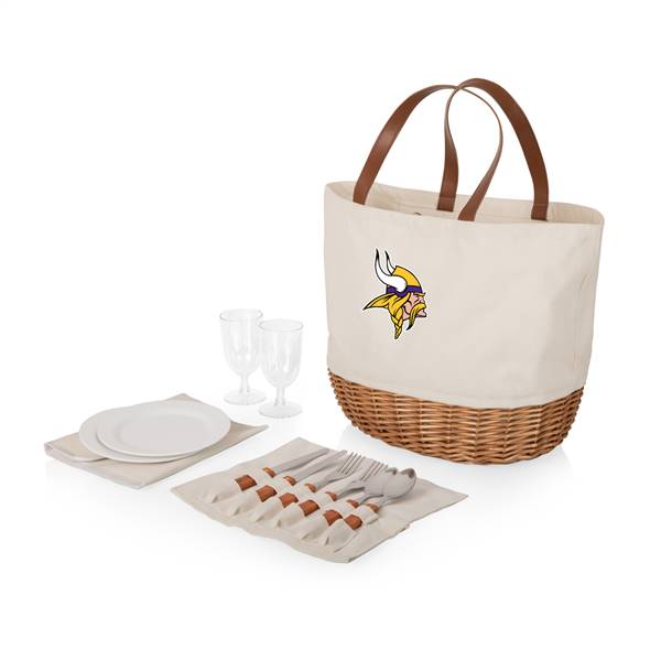 Minnesota Vikings Canvas and Willow Picnic Serving Set