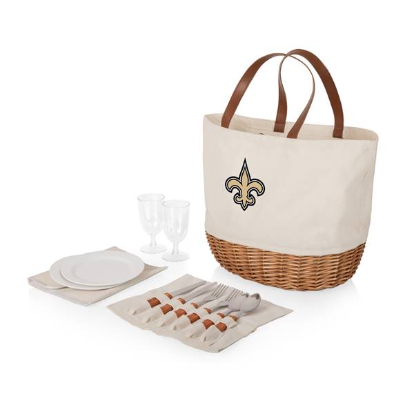 New Orleans Saints Canvas and Willow Picnic Serving Set