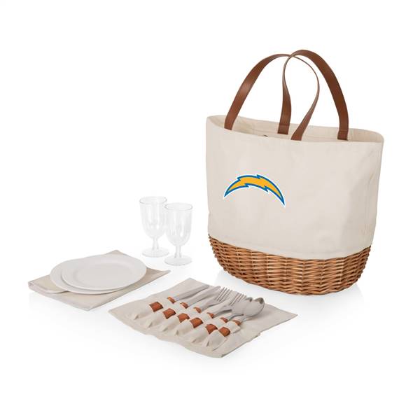 Los Angeles Chargers Canvas and Willow Picnic Serving Set