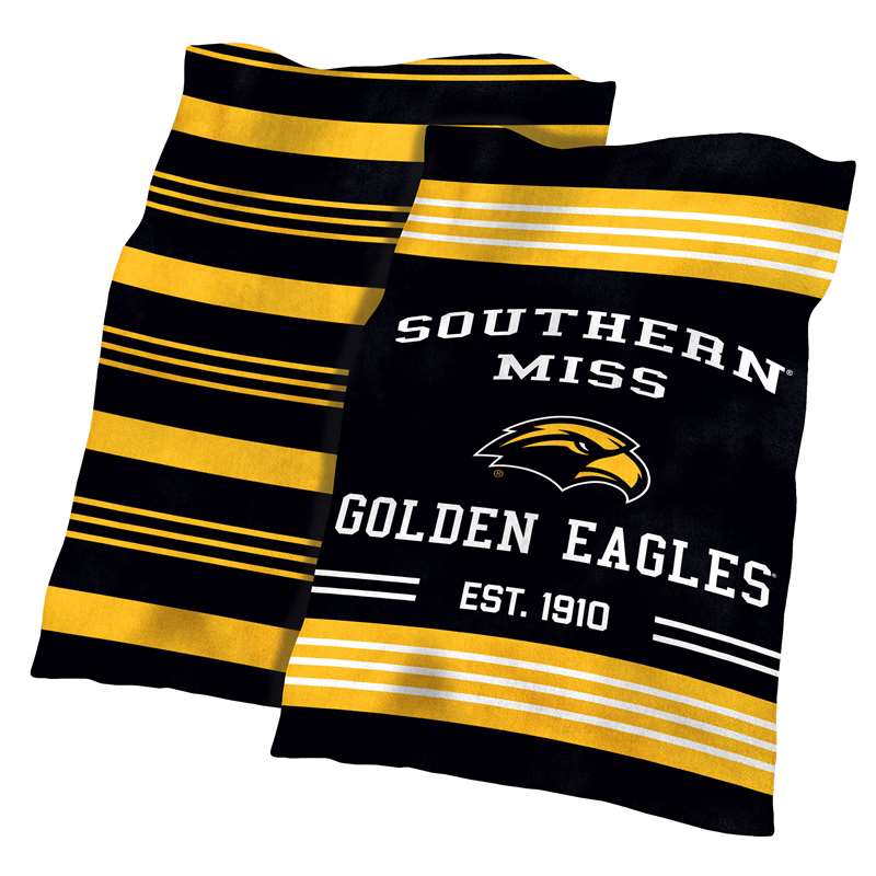 Southern Mississippi Golden Eagles Colorblock Plush Blanket 60X70 inches