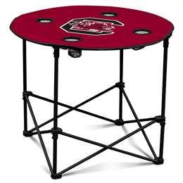 South Carolina Gamecocks Folding Round Tailgate Table with Carry Bag