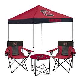 South Carolina Gamecocks Canopy Tailgate Bundle - Set Includes 9X9 Canopy, 2 Chairs and 1 Side Table