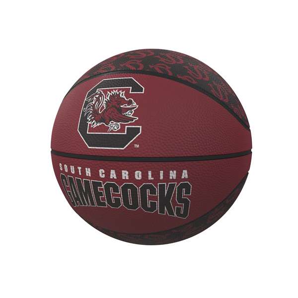 University of South Carolina Gamecocks Repeating Logo Youth Size Rubber Basketball
