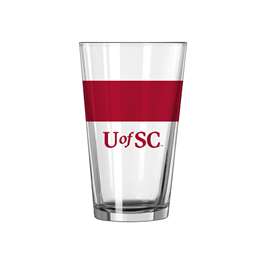 South Carolina 16oz Colorblock Pint Glass  