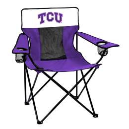 TCU Texas Christian Horned Frogs Elite Folding Chair with Carry Bag