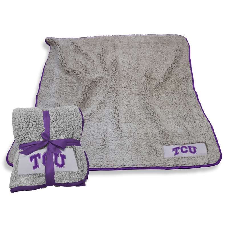 TCU Texas Christian University Horned Frogs Frosty Fleece Blanket 60 X 50 inches