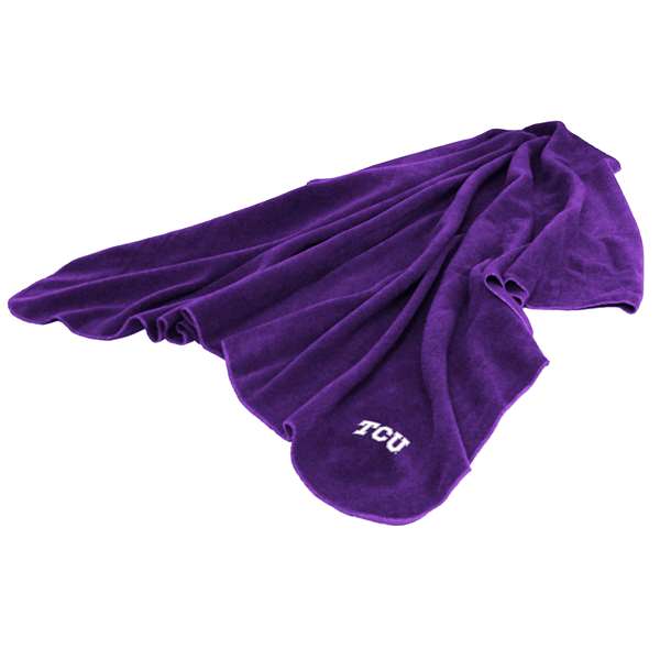 TCU Texas Christian University Horned Frogs Huddle Throw Blanket 60 X 50 inches