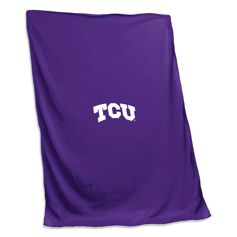 TCU Texas Christian University Horned Frogs Sweatshirt Blanket 84 X 54 inches