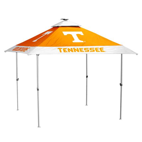 University of Tennessee Canopy Pagoda Tent with Solar Panel, LED Lights, and Solo-Up Technology