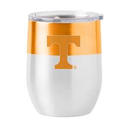 Tennessee Colorblock 16oz Stainless Curved Beverage