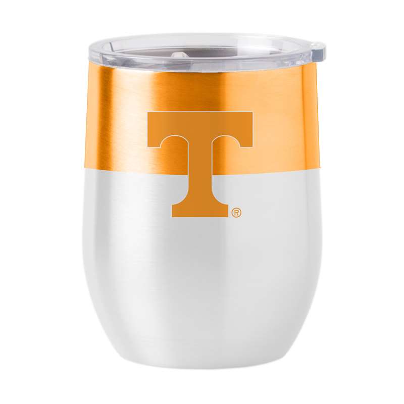 Tennessee Colorblock 16oz Stainless Curved Beverage  