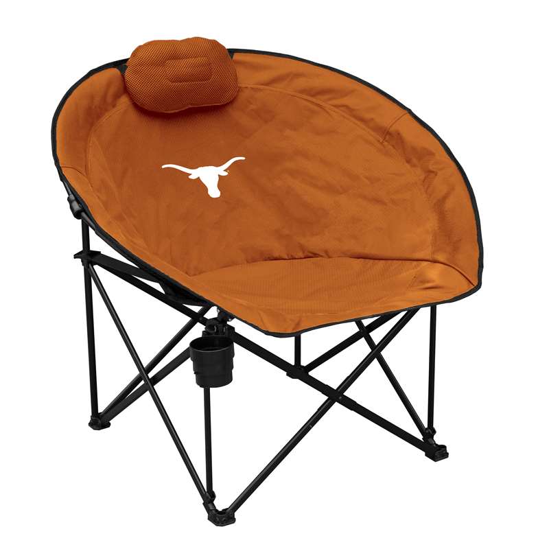 University of Texas Longhorns Sphere Squad Round Folding Dorm Chair