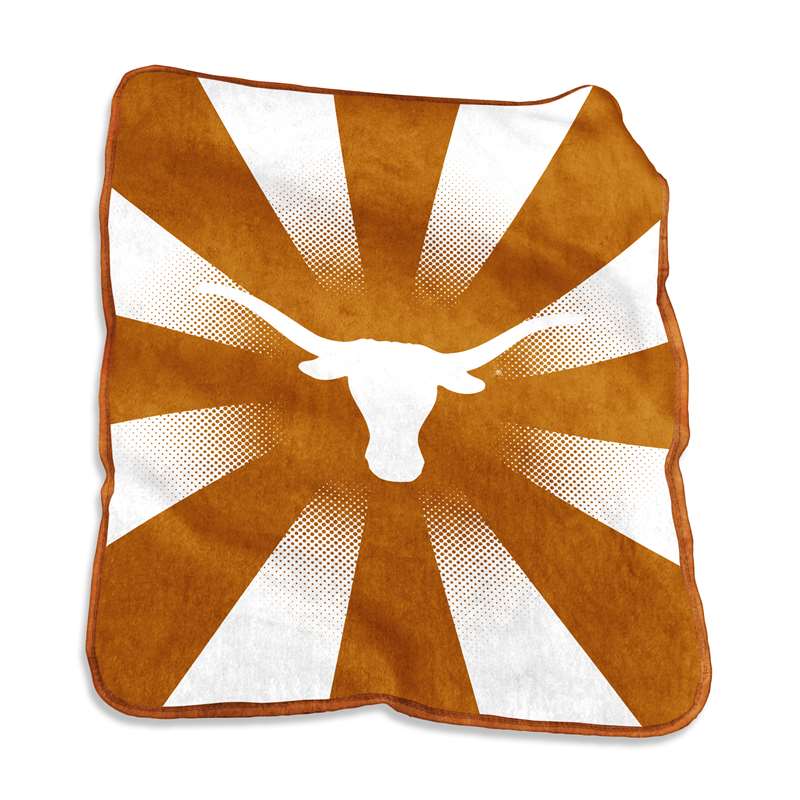 University of Texas Longhorns Raschel Throw Blanket