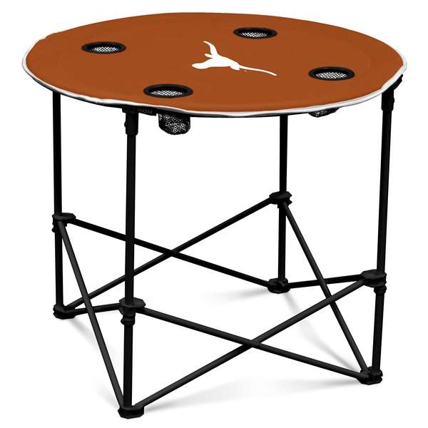 University of Texas Longhorns Round Folding Table with Carry Bag