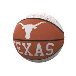 University of Texas Longhorns Repeating Logo Youth Size Rubber Basketball