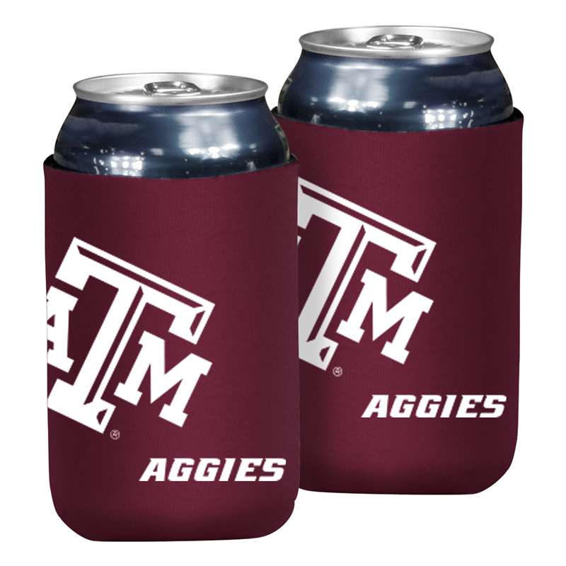 TX A&M Oversized Logo Flat Coozie  