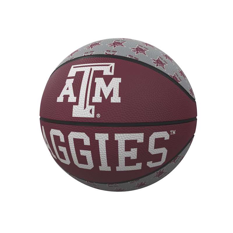 Texas A&M Aggies Repeating Logo Youth Size Rubber Basketball