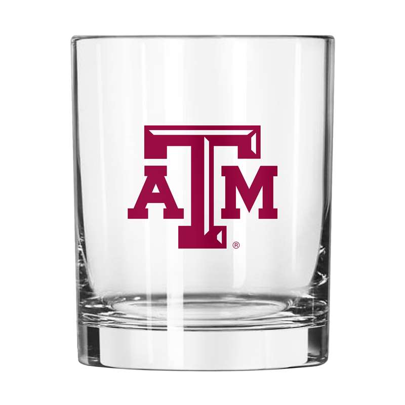 Texas A&M 14oz Gameday Rocks Glass