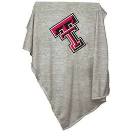 Texas Tech Gray Sweatshirt Blanket