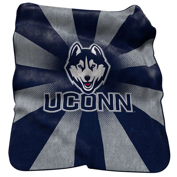 University of Connecticut Huskies Raschel Throw Blanket