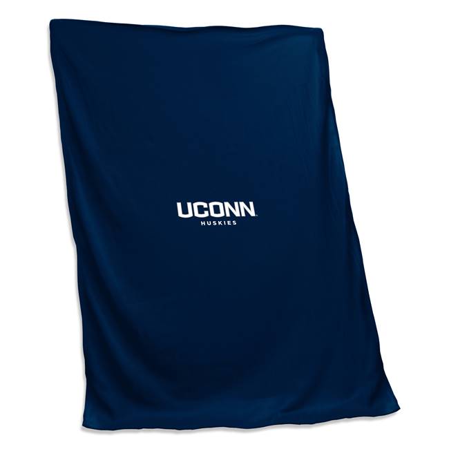 University of Connecticut Huskies Sweatshirt Blanket Screened Print