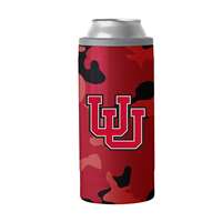 Utah Camo Swagger 12oz Slim Can Coolie  