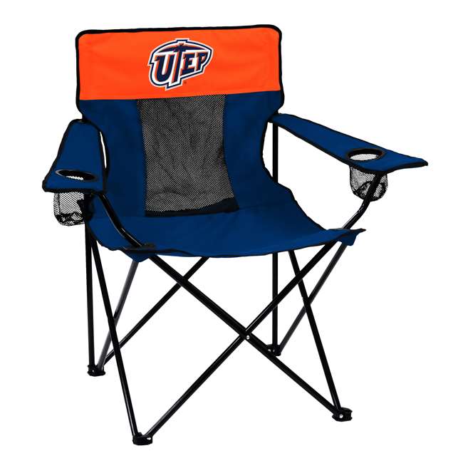 UTEP Texas El Paso Elite Folding Chair with Carry Bag