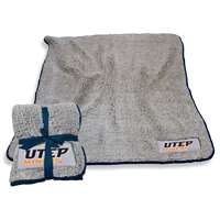 UTEP University of Texas El Paso Frosty Fleece Blanket 60 X 50 inches