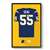 Los Angeles Chargers Junior Seau55 27"X39" Framed Jersey Art Blue  
