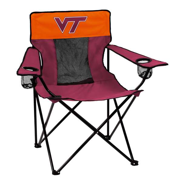 Virginia Tech Hokies Elite Folding Chair with Carry Bag
